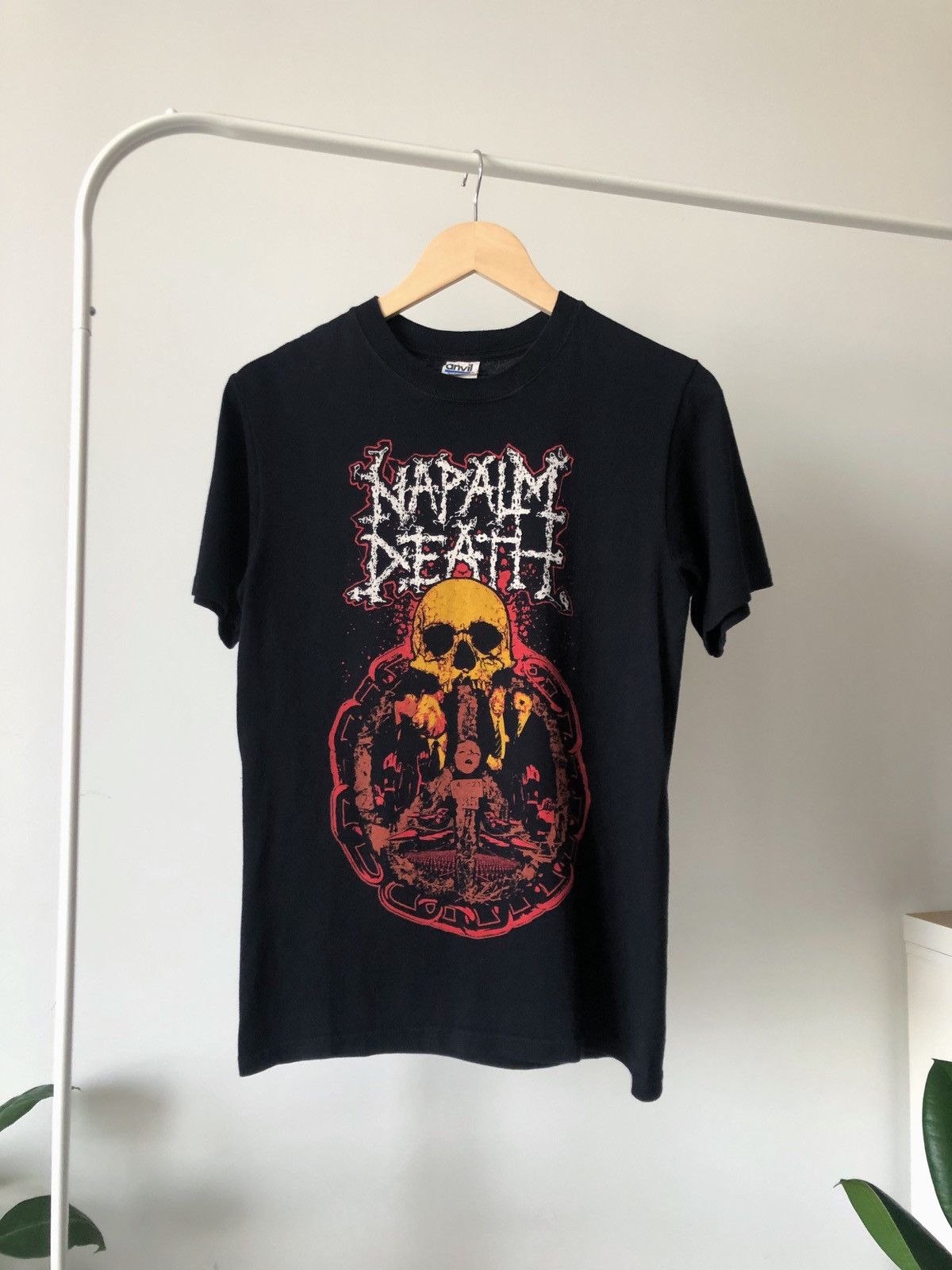 Band Tees × Vintage Vintage 80s Napalm Death rise above t