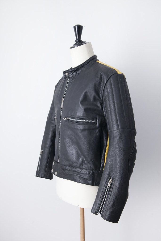 Vintage 1990's leather moto jacket Size US M / EU 48-50 / 2 - 3 Thumbnail