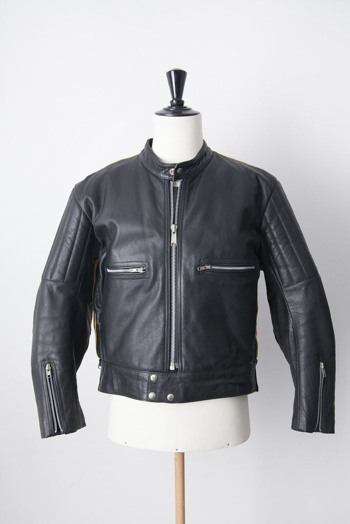 Vintage 1990's leather moto jacket Size US M / EU 48-50 / 2 - 1 Thumbnail