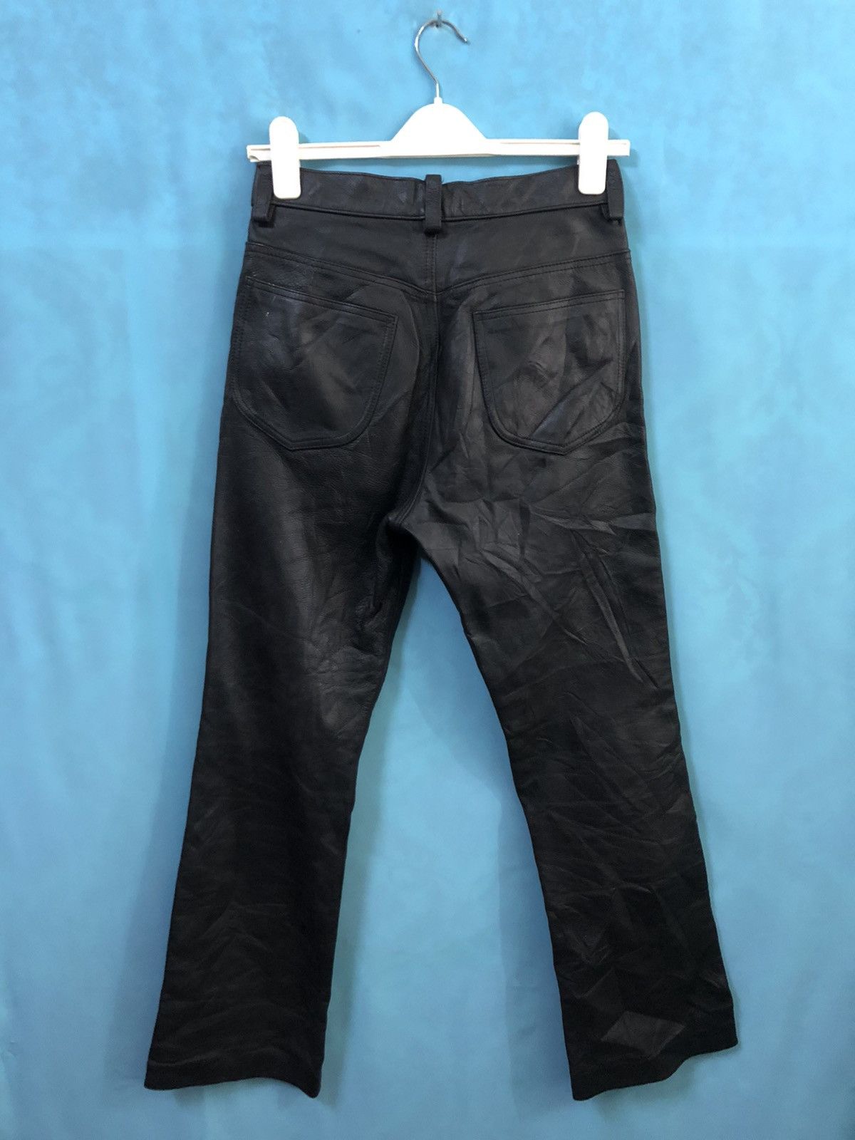 The Real McCoy's 1990s B-Mccoy's leather flared #1677 Size US 30 / EU 46 - 3 Thumbnail