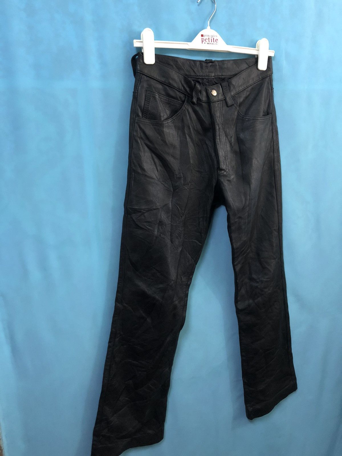 The Real McCoy's 1990s B-Mccoy's leather flared #1677 Size US 30 / EU 46 - 4 Thumbnail