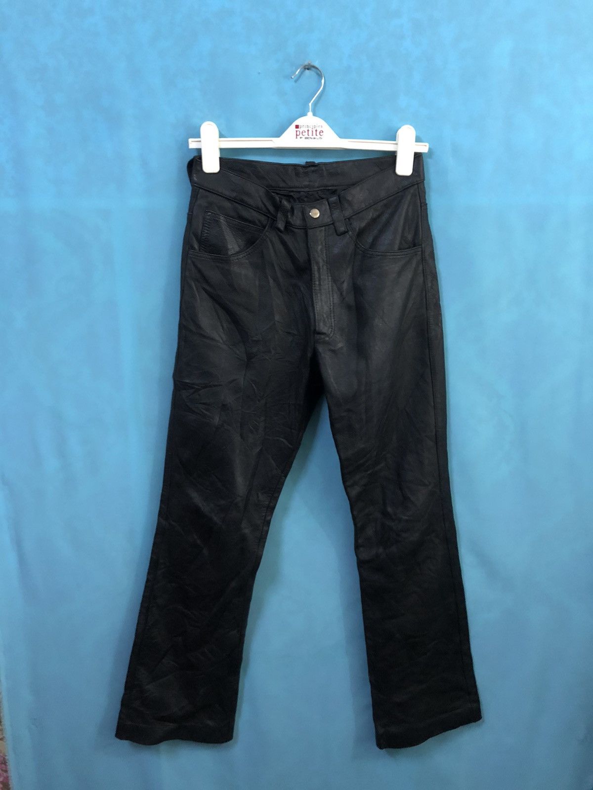 The Real McCoy's 1990s B-Mccoy's leather flared #1677 Size US 30 / EU 46 - 9 Thumbnail