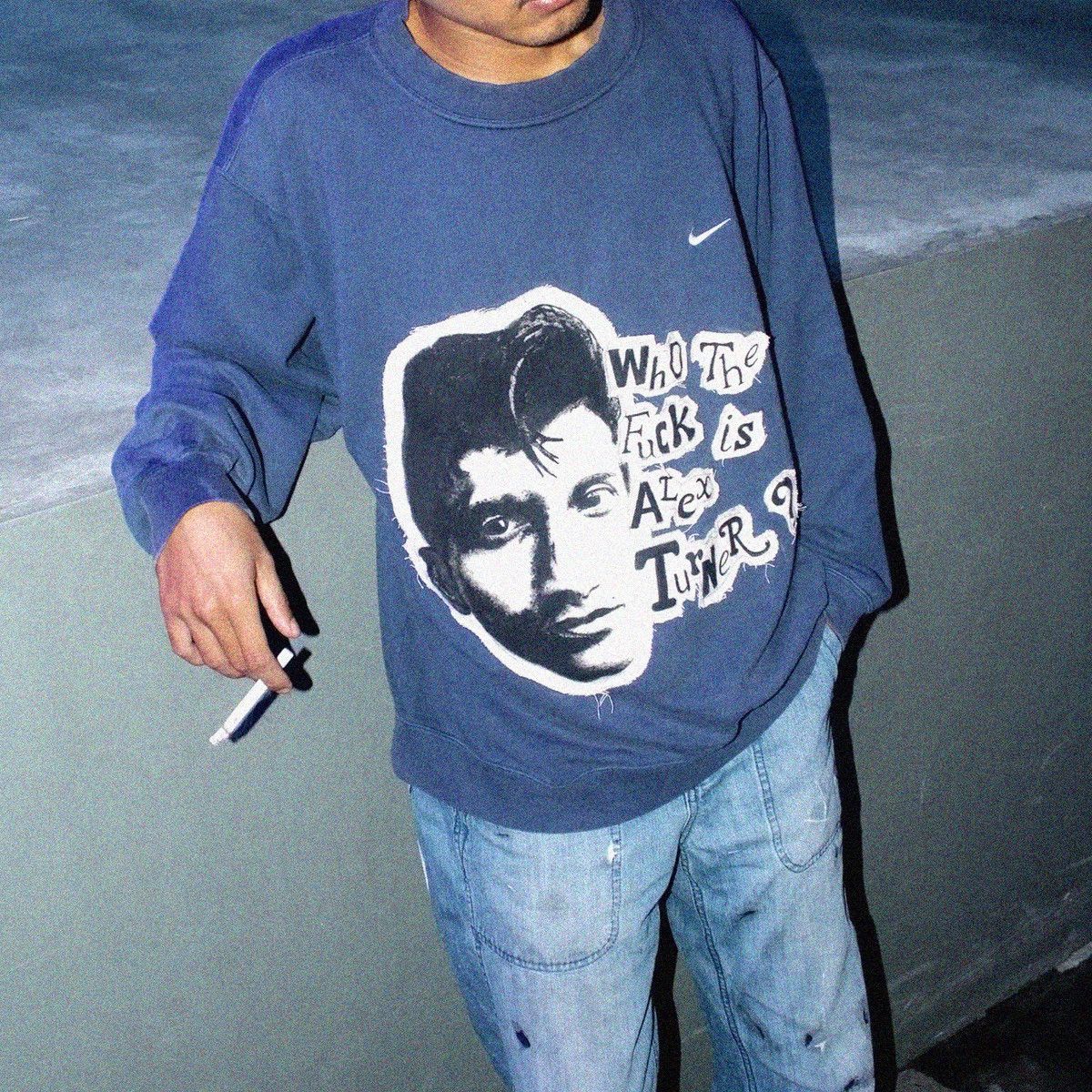 Nike × Vintage WTF is alex turner? Y2k Nike vintage sweatshirt Size US XXL / EU 58 / 5 - 7 Thumbnail