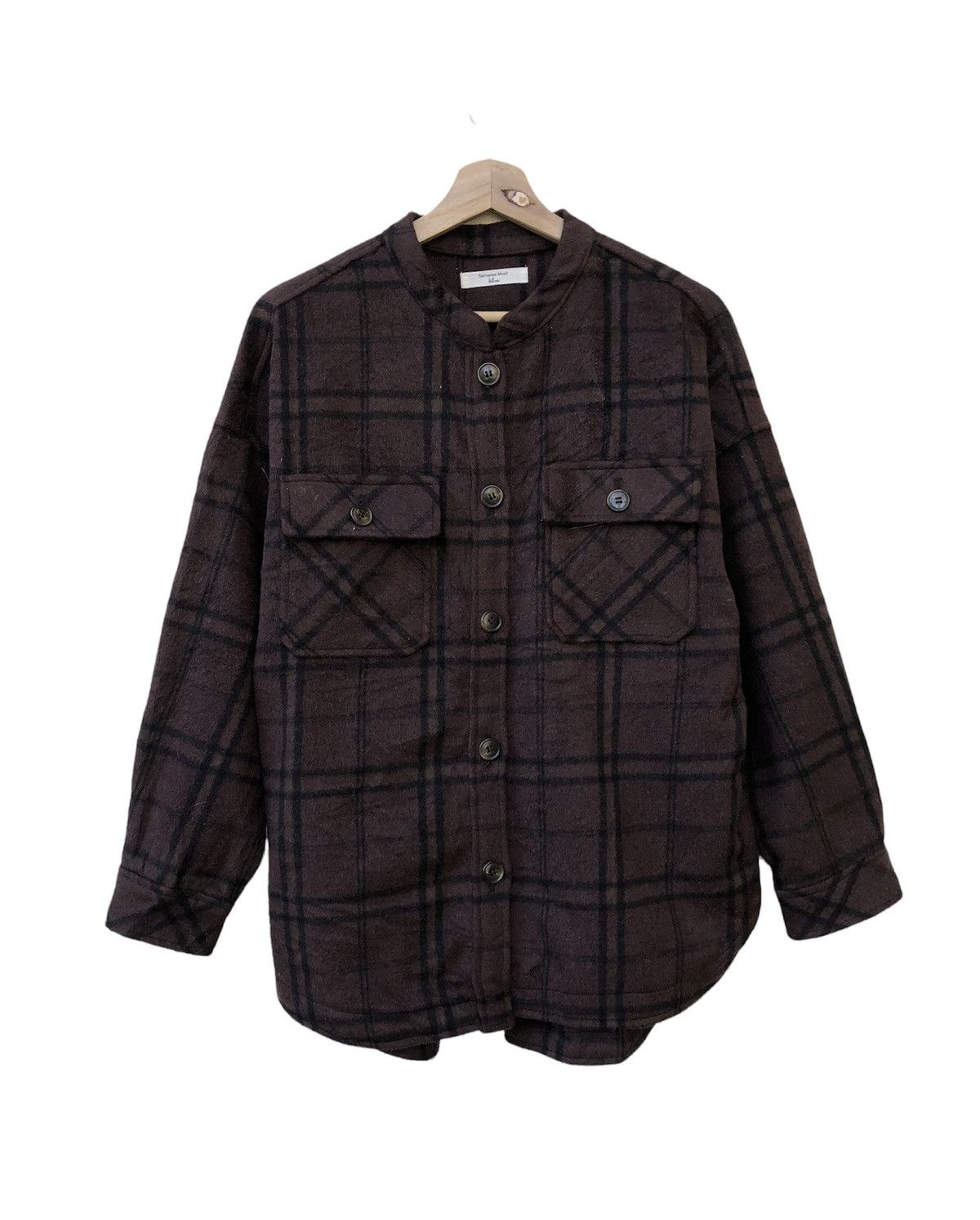 Japanese Brand Japanese Brand Samansa Blue Checkered Tartan Jacket Size US L / EU 52-54 / 3 - 1 Thumbnail