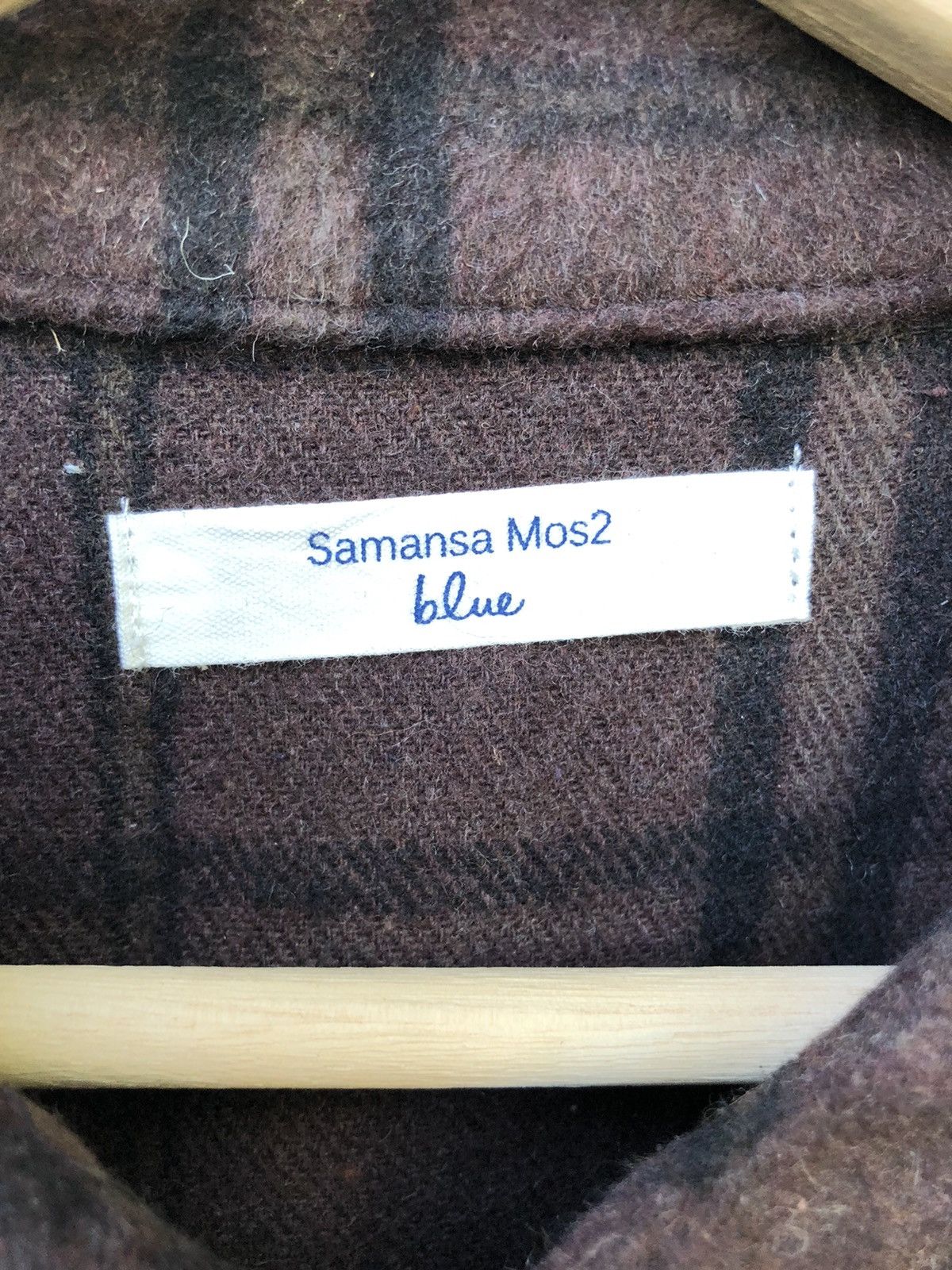 Japanese Brand Japanese Brand Samansa Blue Checkered Tartan Jacket Size US L / EU 52-54 / 3 - 3 Thumbnail