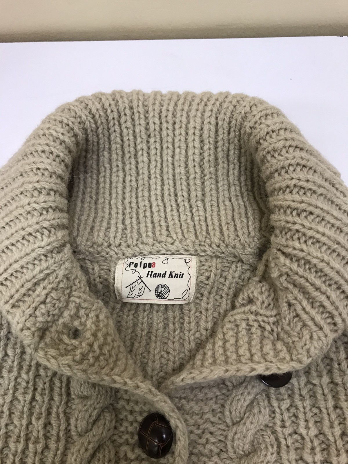 Aran Isles Knitwear Rare 🔥 Pal Poa Hand Knit Sweater Nice Design! Size M / US 6-8 / IT 42-44 - 12 Thumbnail