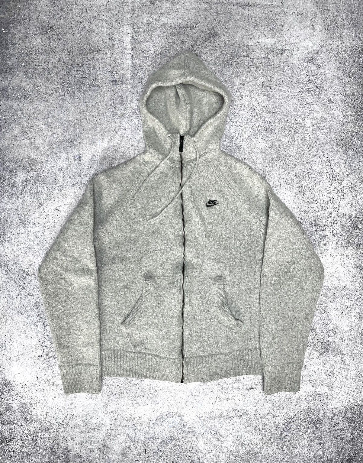 Nike × Vintage Rare Nike Vintage Wool Y2K Hoodie Size: S Size US S / EU 44-46 / 1 - 1 Thumbnail