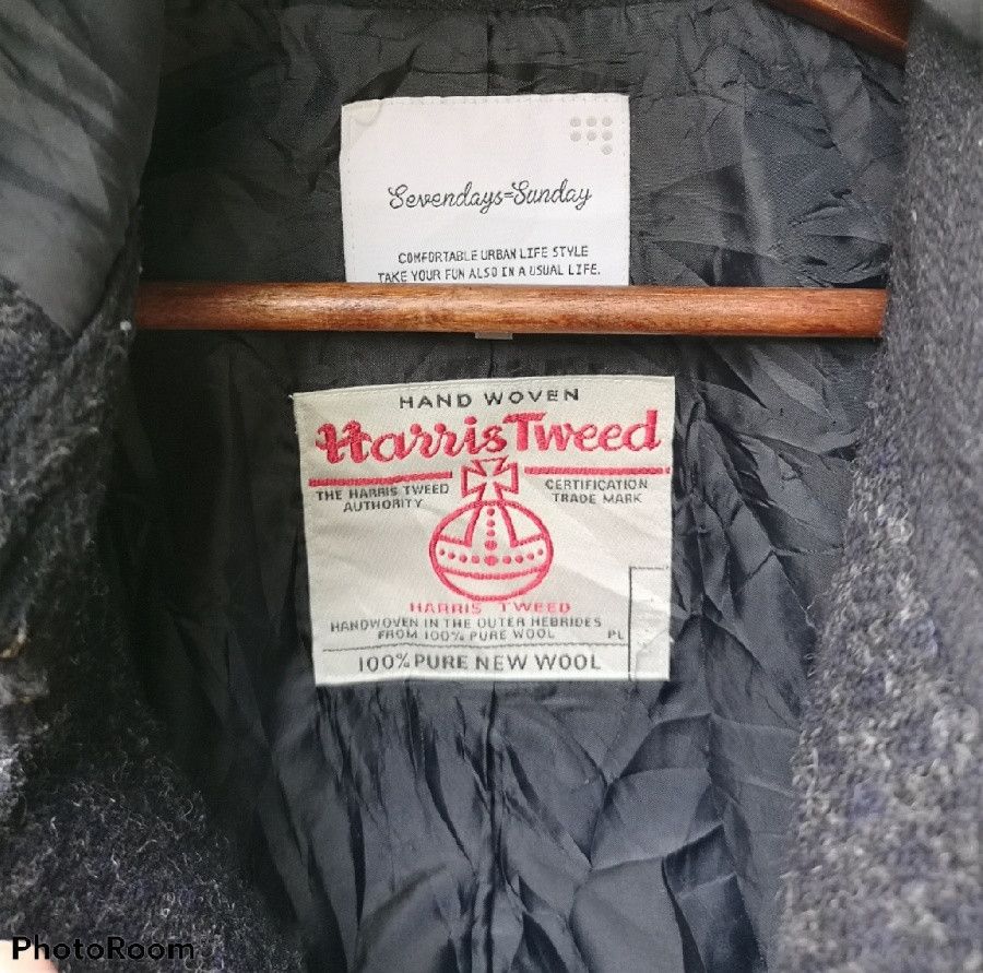 Harris Tweed 🔥Japanese Brand Haris Tweed Wool Hoodie Jacket Size US M / EU 48-50 / 2 - 2 Thumbnail