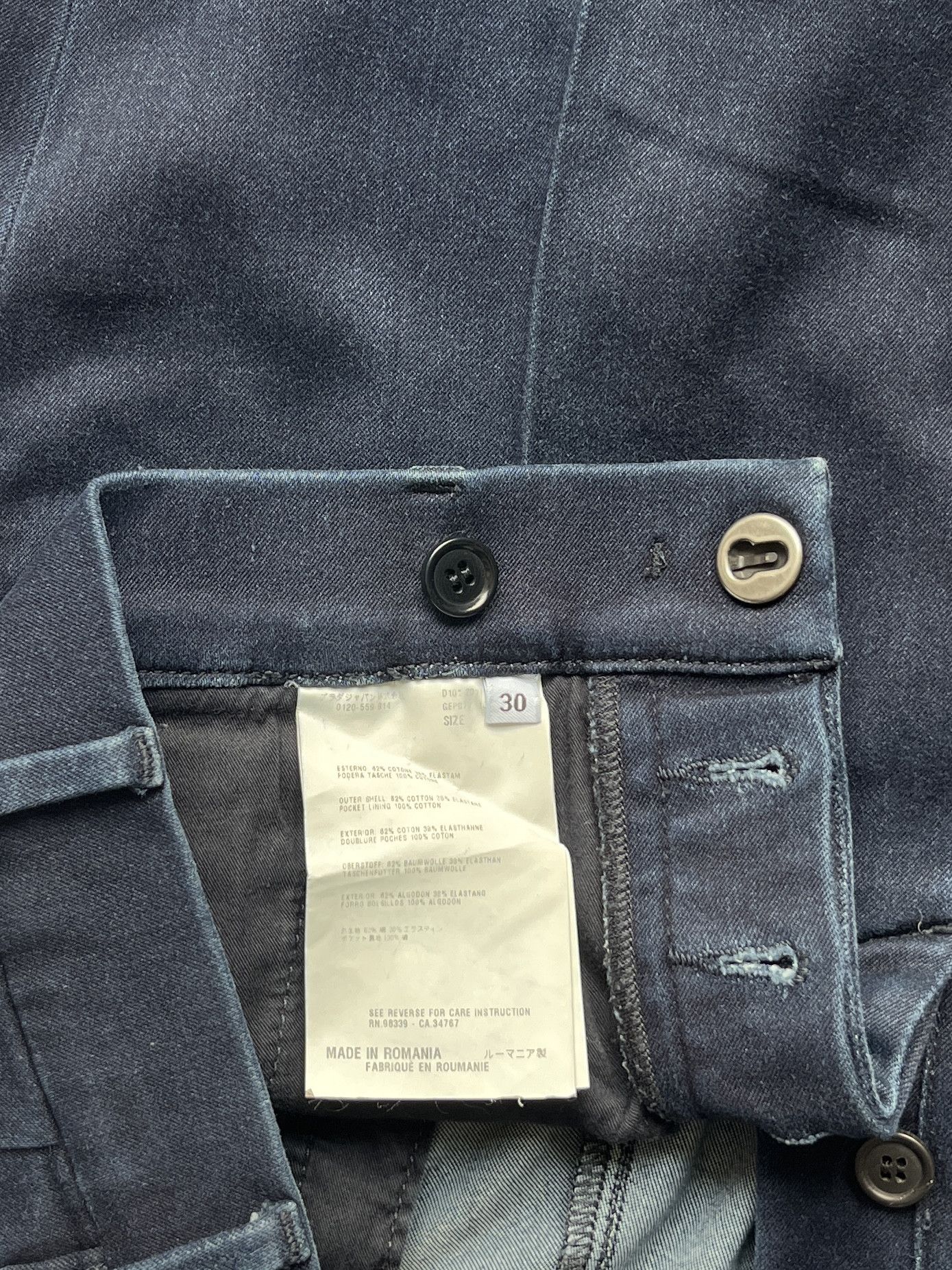 Prada ⚡️QUICK SALE⚡️Prada Dark Blue Pants Trousers Size US 30 / EU 46 - 4 Thumbnail