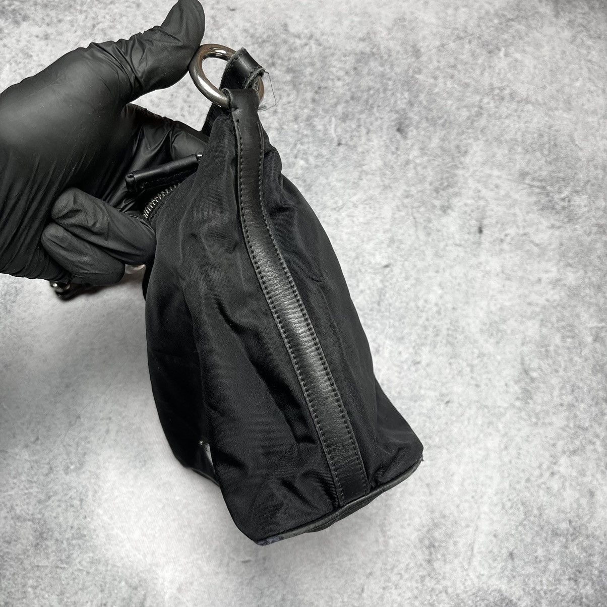 Prada Prada Nylon Black Bag With Logo Size ONE SIZE - 9 Thumbnail