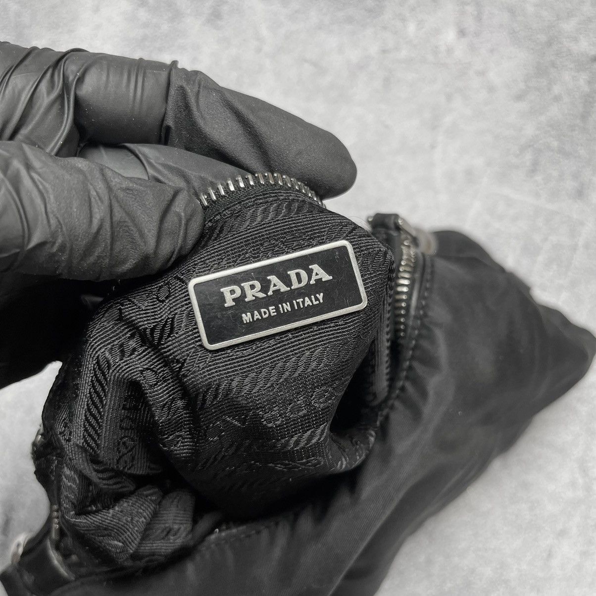 Prada Prada Nylon Black Bag With Logo Size ONE SIZE - 10 Thumbnail