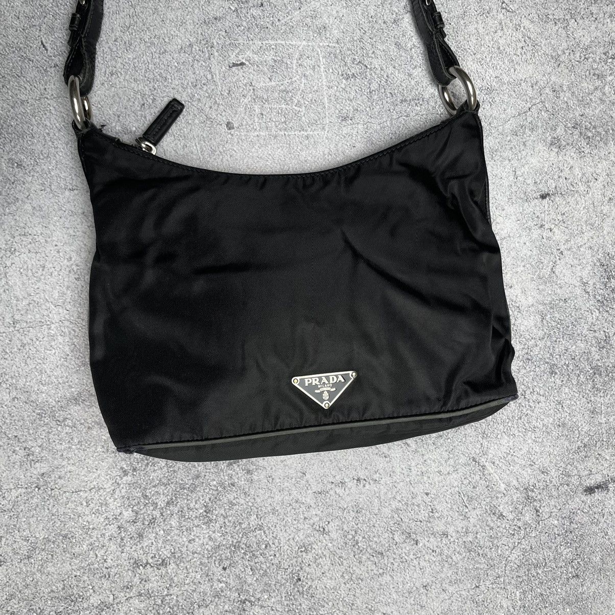Prada Prada Nylon Black Bag With Logo Size ONE SIZE - 1 Thumbnail