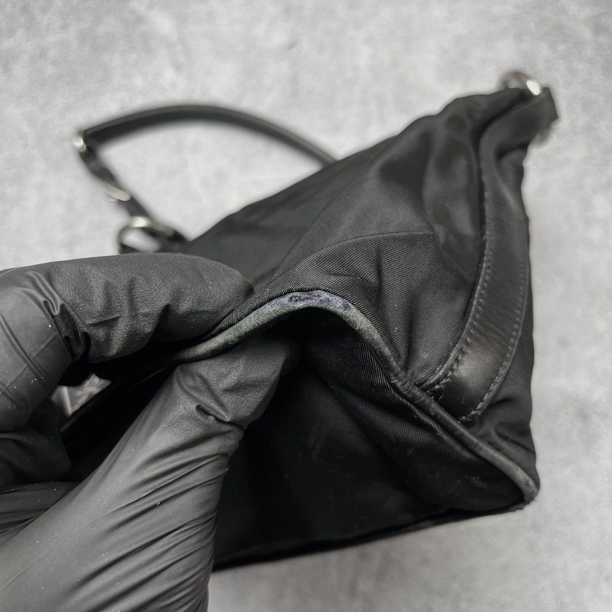 Prada Prada Nylon Black Bag With Logo Size ONE SIZE - 12 Thumbnail