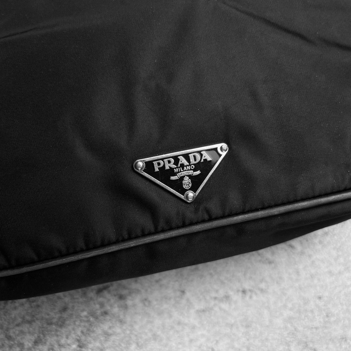 Prada Prada Nylon Black Bag With Logo Size ONE SIZE - 2 Thumbnail