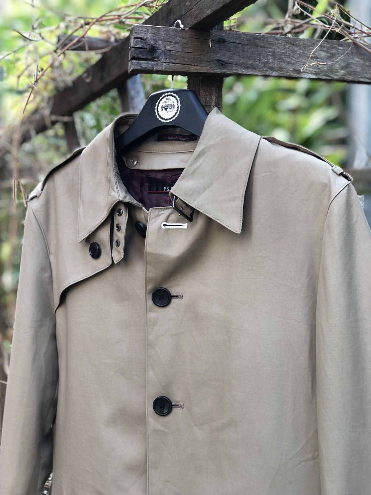 Japanese Brand Vintage 90's Trench Coat Italian Classico Model by P.S.FA Size US M / EU 48-50 / 2 - 2 Thumbnail