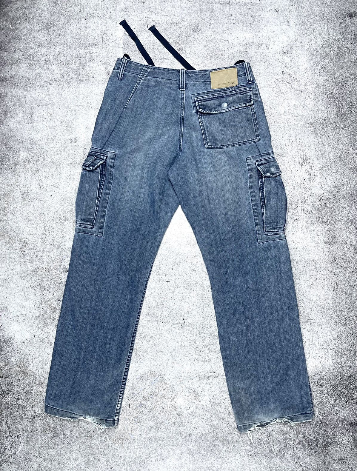 Oakley × Vintage Vintage Oakley Y2K Cargo Denim Jeans Size: 32 Size US 32 / EU 48 - 3 Thumbnail