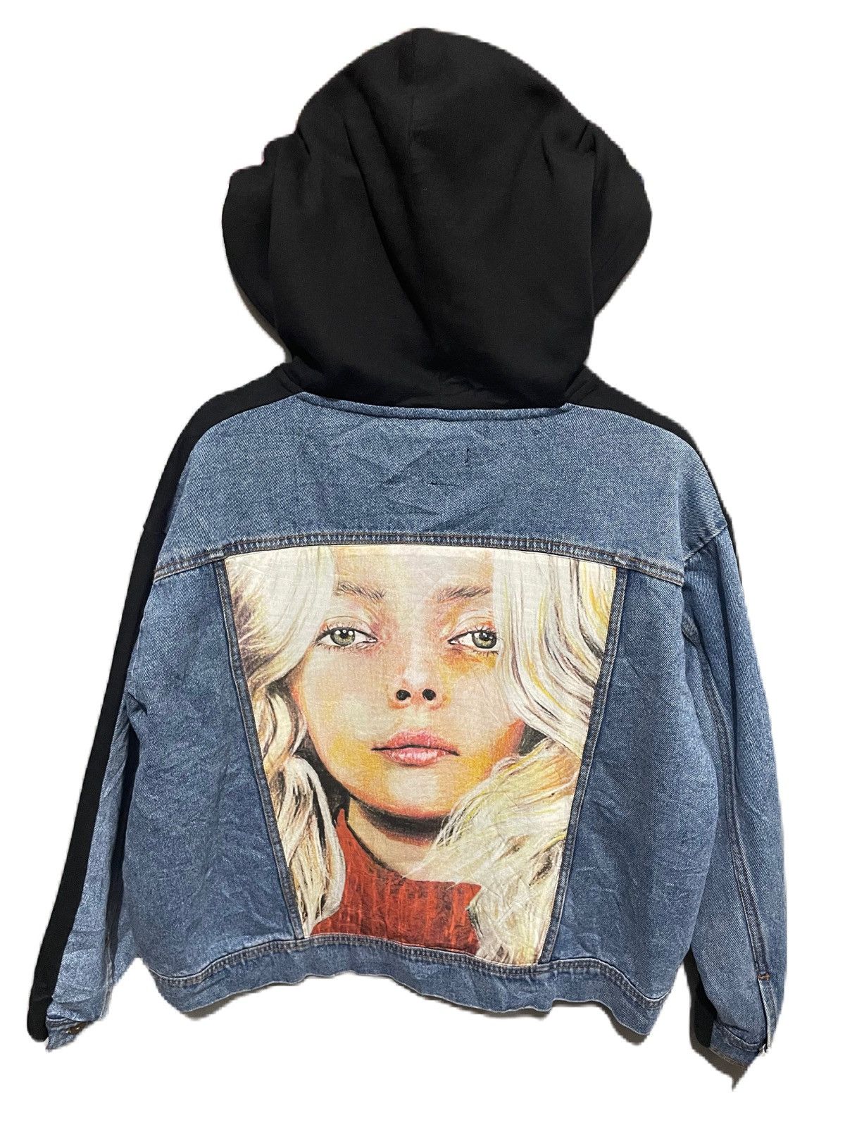 image of Zara Graphic Capsule Of Women Hoodie Jeans in Blue/Black
