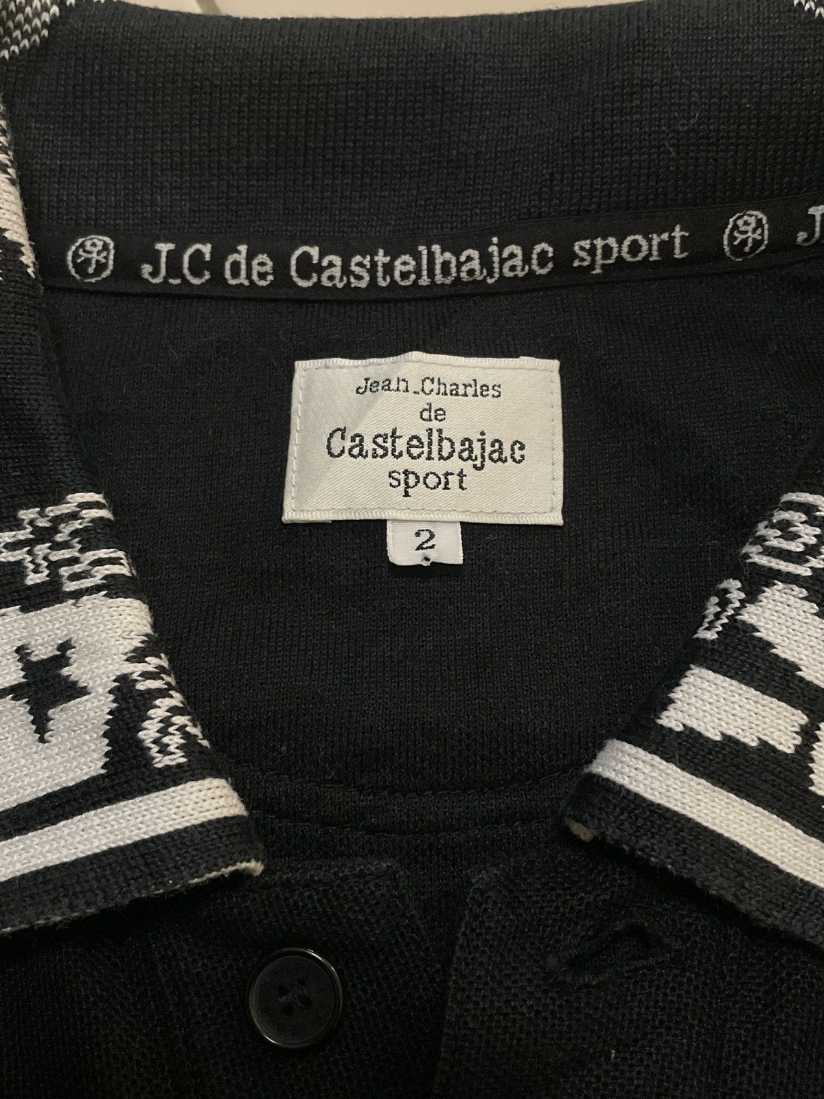 Japanese Brand × Jean Charles De Castelbajac Jeans Charles De Castelbajac Embroidery Art Polo Tee Size US S / EU 44-46 / 1 - 4 Thumbnail
