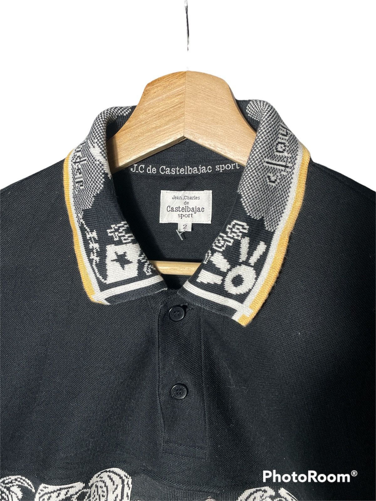 Japanese Brand × Jean Charles De Castelbajac Jeans Charles De Castelbajac Embroidery Art Polo Tee Size US S / EU 44-46 / 1 - 2 Thumbnail