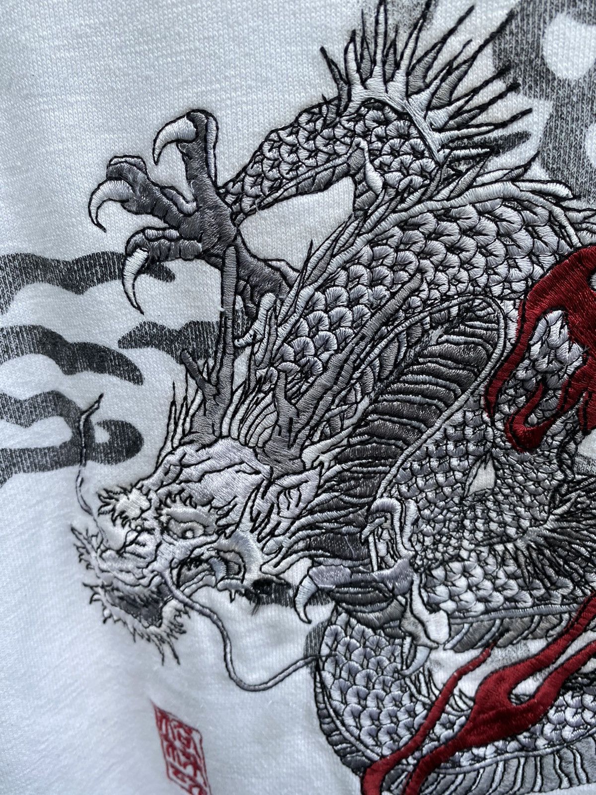 Japanese Brand Karakuri Tamashi Dragon Sweaters Japan Streetwear Size US L / EU 52-54 / 3 - 3 Thumbnail