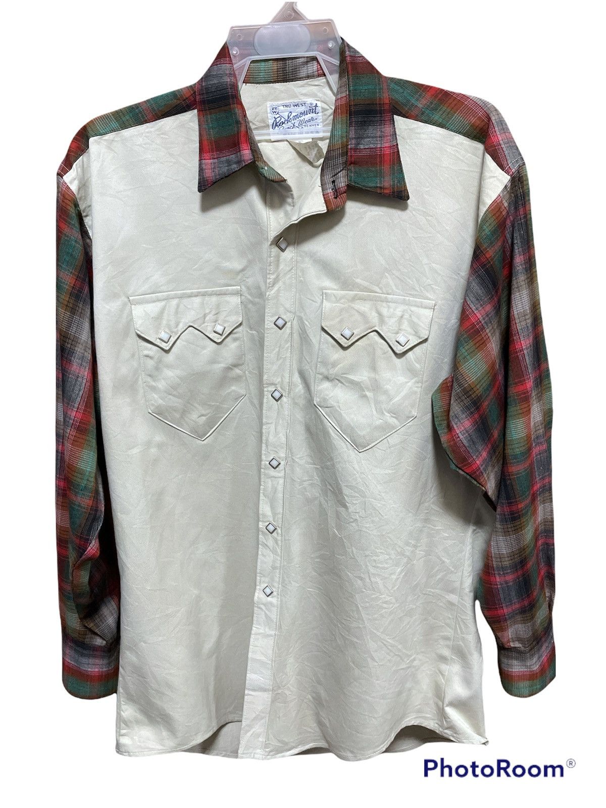 Vintage Vintage Rockmount Ranchwear Western Patchwork’s Rayon Size US S / EU 44-46 / 1 - 1 Thumbnail