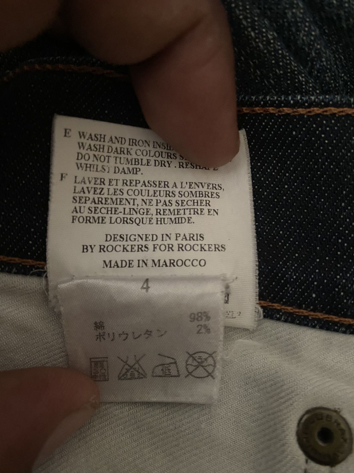 April 77 April 77 Slim Fit Jeans By Rockers For Rockers Size US 30 / EU 46 - 15 Thumbnail