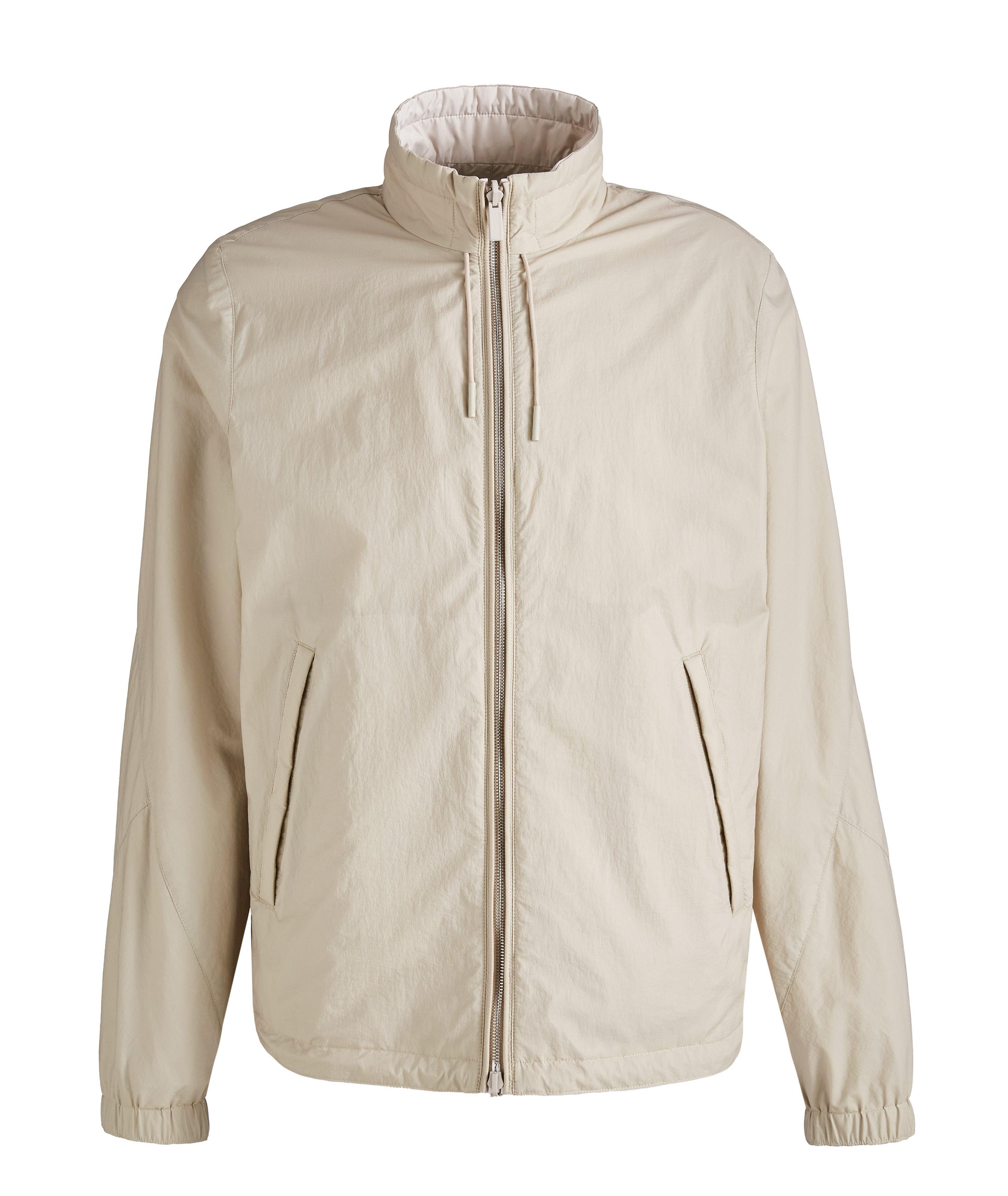 image of Ermenegildo Zegna x Ermenegildo Zegna Sport $2800 Beige Zephyr Reversible Blouson Jacket - 46 (Size
