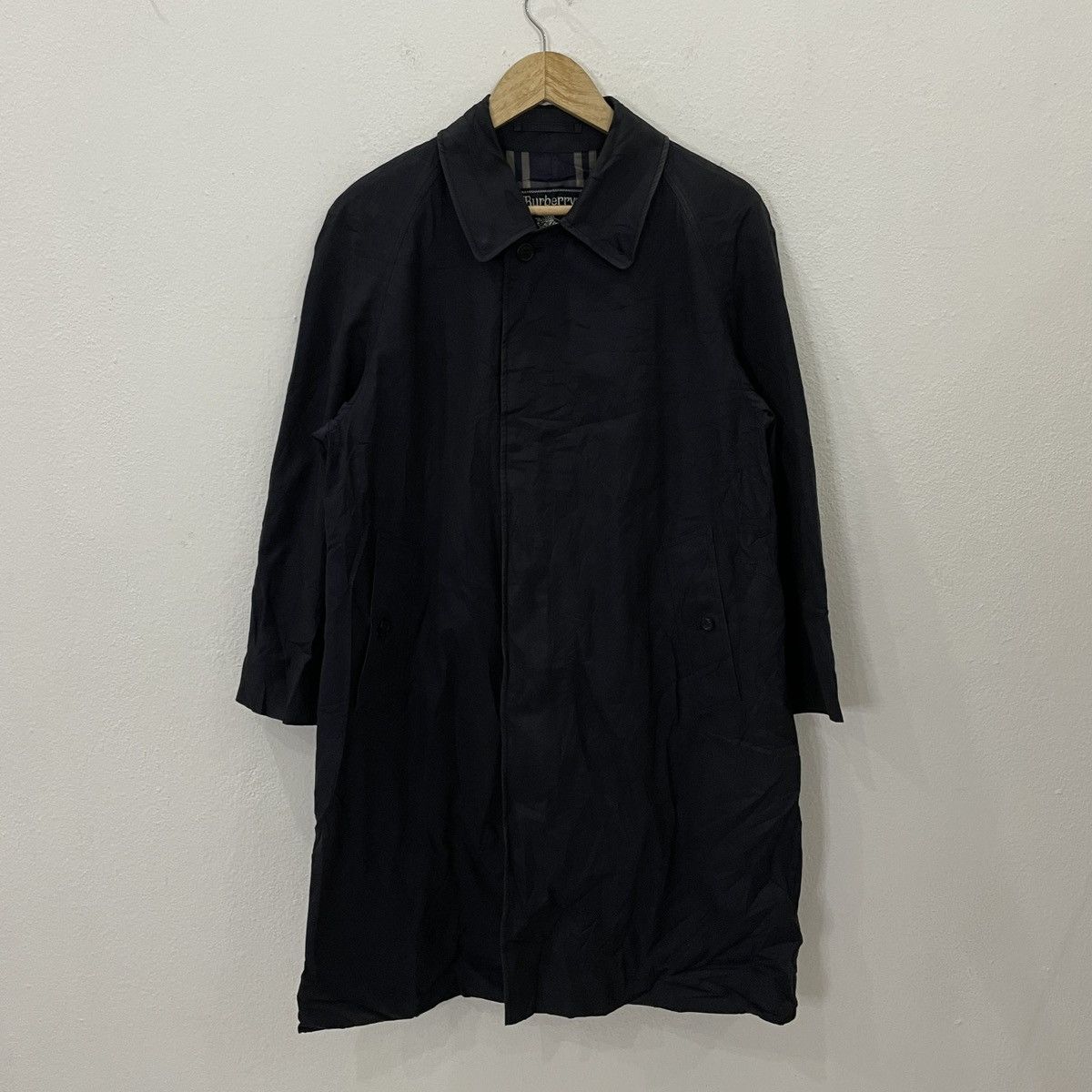 Burberry Vintage 90s Burberry’s Prorsum Nova Check Trench Coat Size US M / EU 48-50 / 2 - 2 Thumbnail