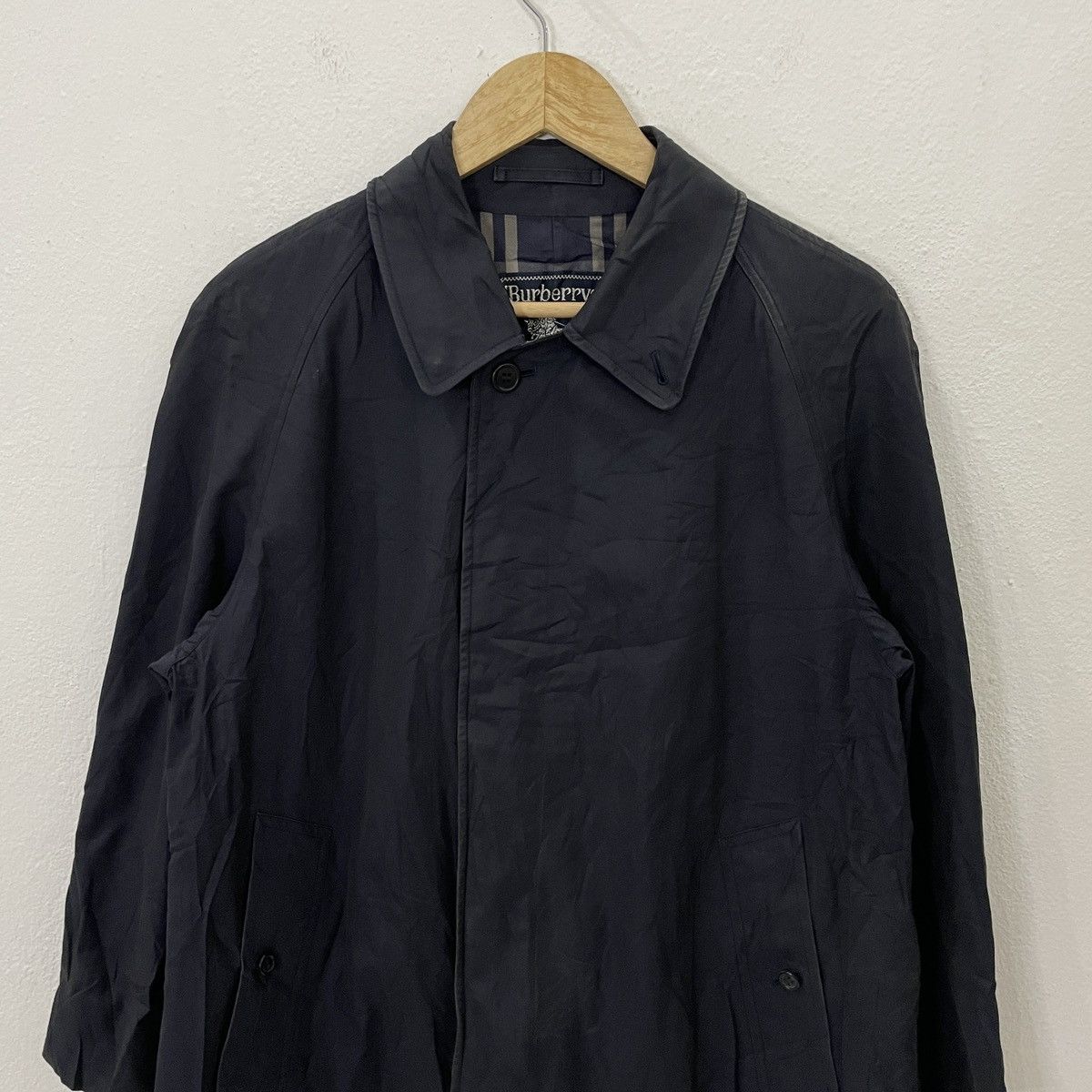 Burberry Vintage 90s Burberry’s Prorsum Nova Check Trench Coat Size US M / EU 48-50 / 2 - 5 Thumbnail