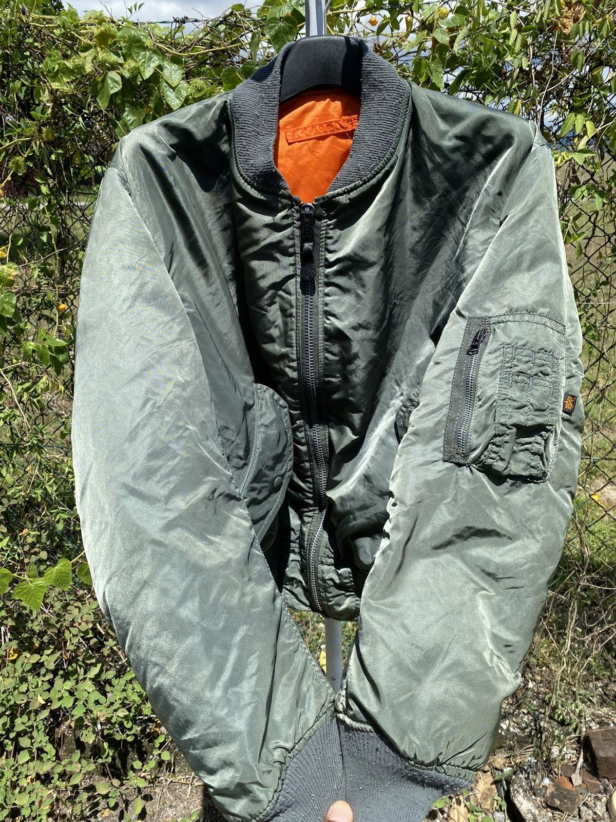 Alpha Industries Vintage USAF Jacket Flayer Man Intermediate MA-1 Alpha Ind Size US L / EU 52-54 / 3 - 11 Thumbnail