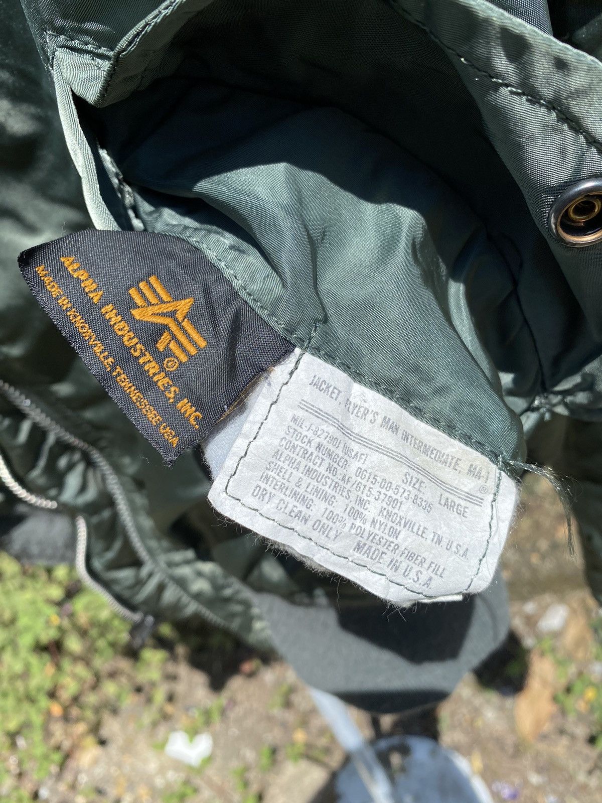 Alpha Industries Vintage USAF Jacket Flayer Man Intermediate MA-1 Alpha Ind Size US L / EU 52-54 / 3 - 3 Thumbnail