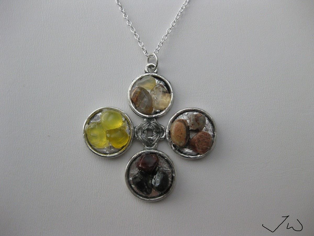 Handmade × Jewelry Mix Quartz Chain Necklace Size ONE SIZE - 3 Thumbnail