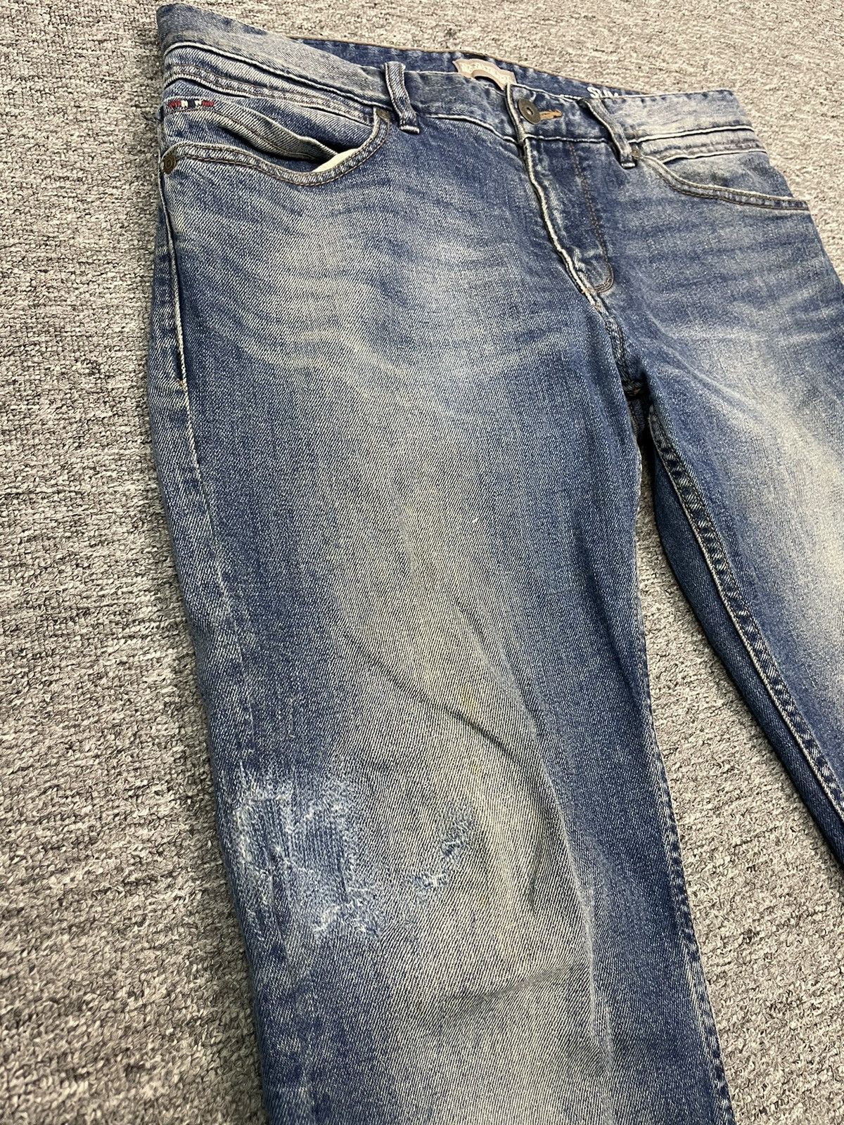 Napapijri × Vintage Vintage Napapijri Slim Fit Jeans Stretch Faded Blue Wash Size US 34 / EU 50 - 8 Thumbnail