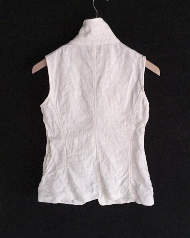 Gianfranco Ferre 🔥Gianfranco Ferre White Vests Size XS / US 0-2 / IT 36-38 - 2 Thumbnail