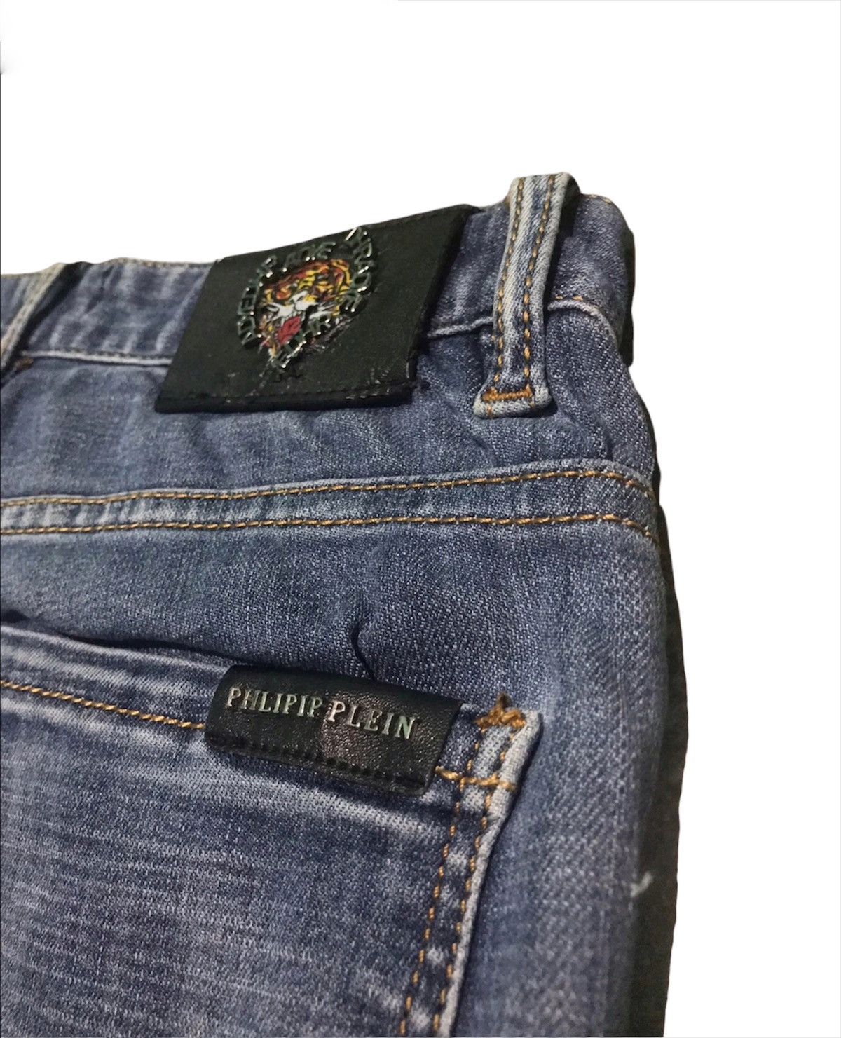 Japanese Brand × Vintage Mega Rare Philipp Plein Homme Denim Jeans Size US 28 / EU 44 - 9 Thumbnail