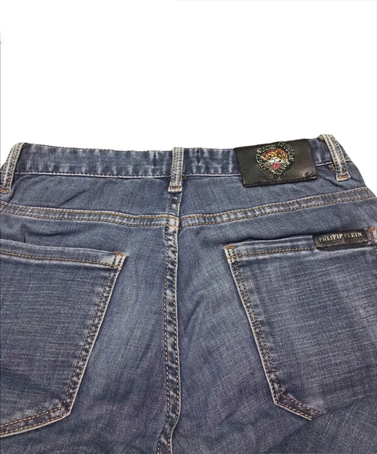 Japanese Brand × Vintage Mega Rare Philipp Plein Homme Denim Jeans Size US 28 / EU 44 - 8 Thumbnail