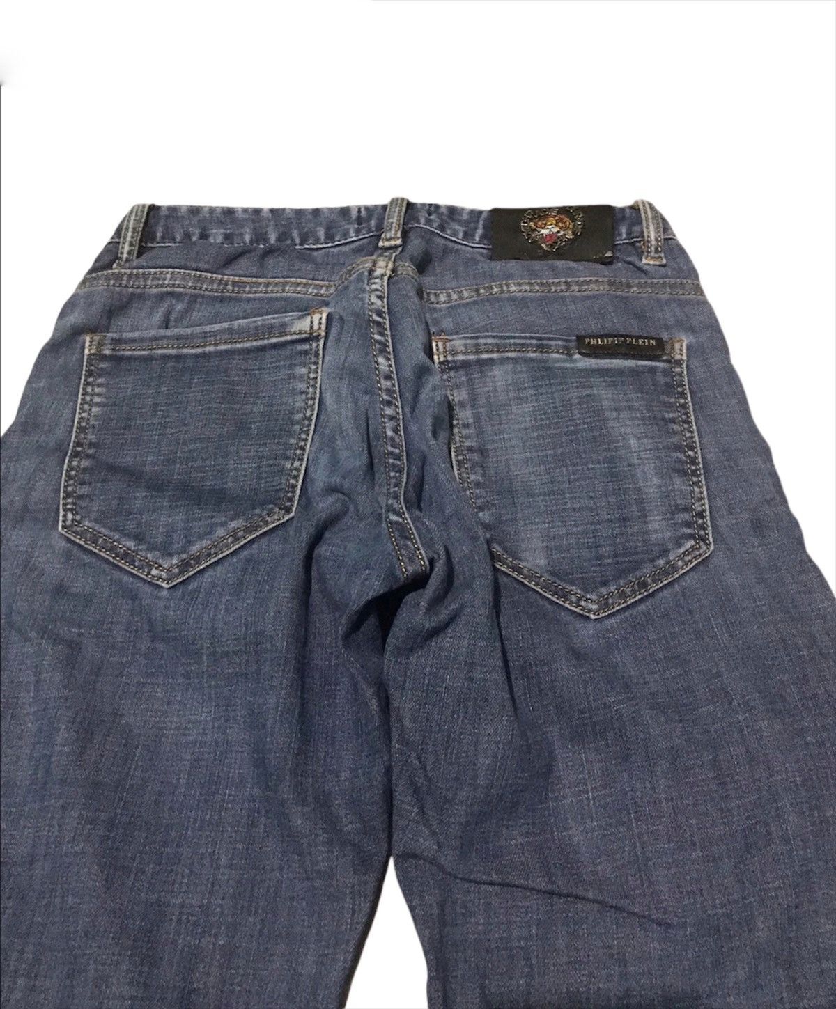 Japanese Brand × Vintage Mega Rare Philipp Plein Homme Denim Jeans Size US 28 / EU 44 - 6 Thumbnail