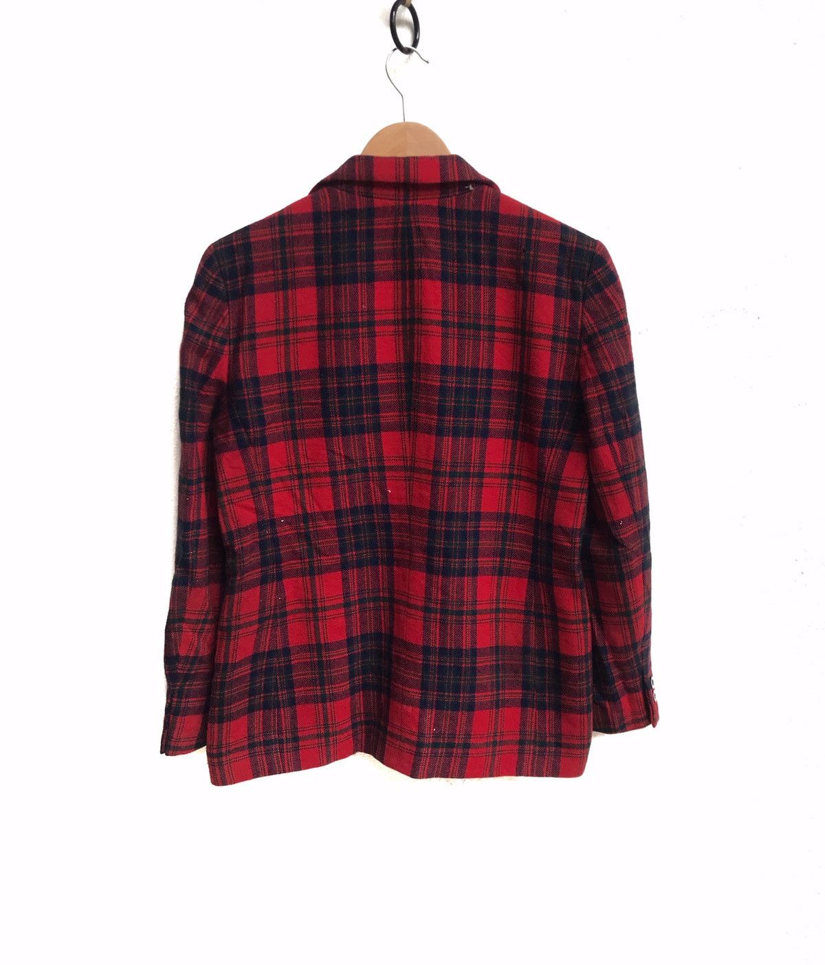 DKNY × Vintage 🔥Dkny Wool Check Jacket Size S / US 4 / IT 40 - 2 Thumbnail