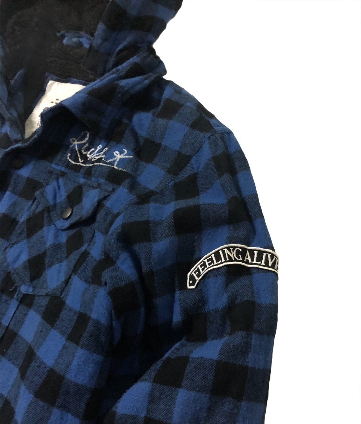 Japanese Brand Russ K Button Flap Jacket Fleece Sherpa Inside With Hoodies Size US M / EU 48-50 / 2 - 5 Thumbnail