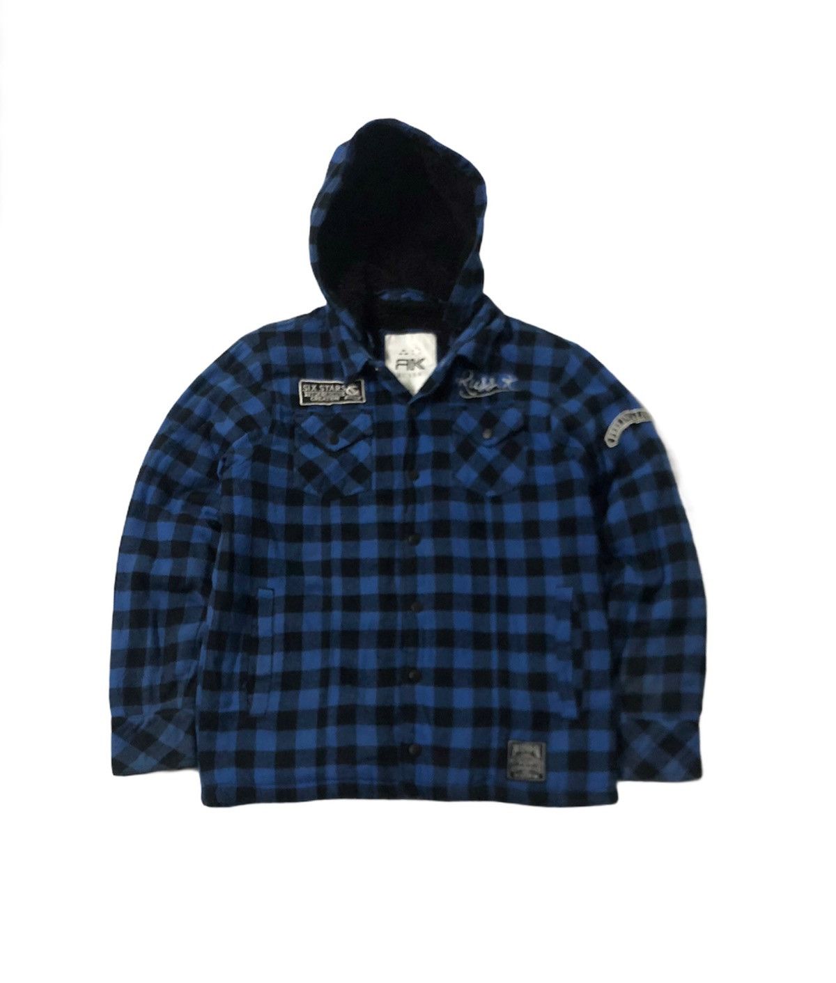 Japanese Brand Russ K Button Flap Jacket Fleece Sherpa Inside With Hoodies Size US M / EU 48-50 / 2 - 1 Thumbnail