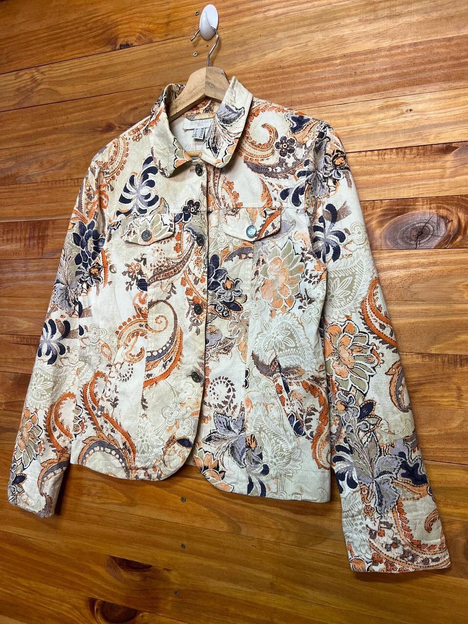 Japanese Brand ELEGANCE PARIS FLORAL COTTON JACKET Size US S / EU 44-46 / 1 - 5 Thumbnail