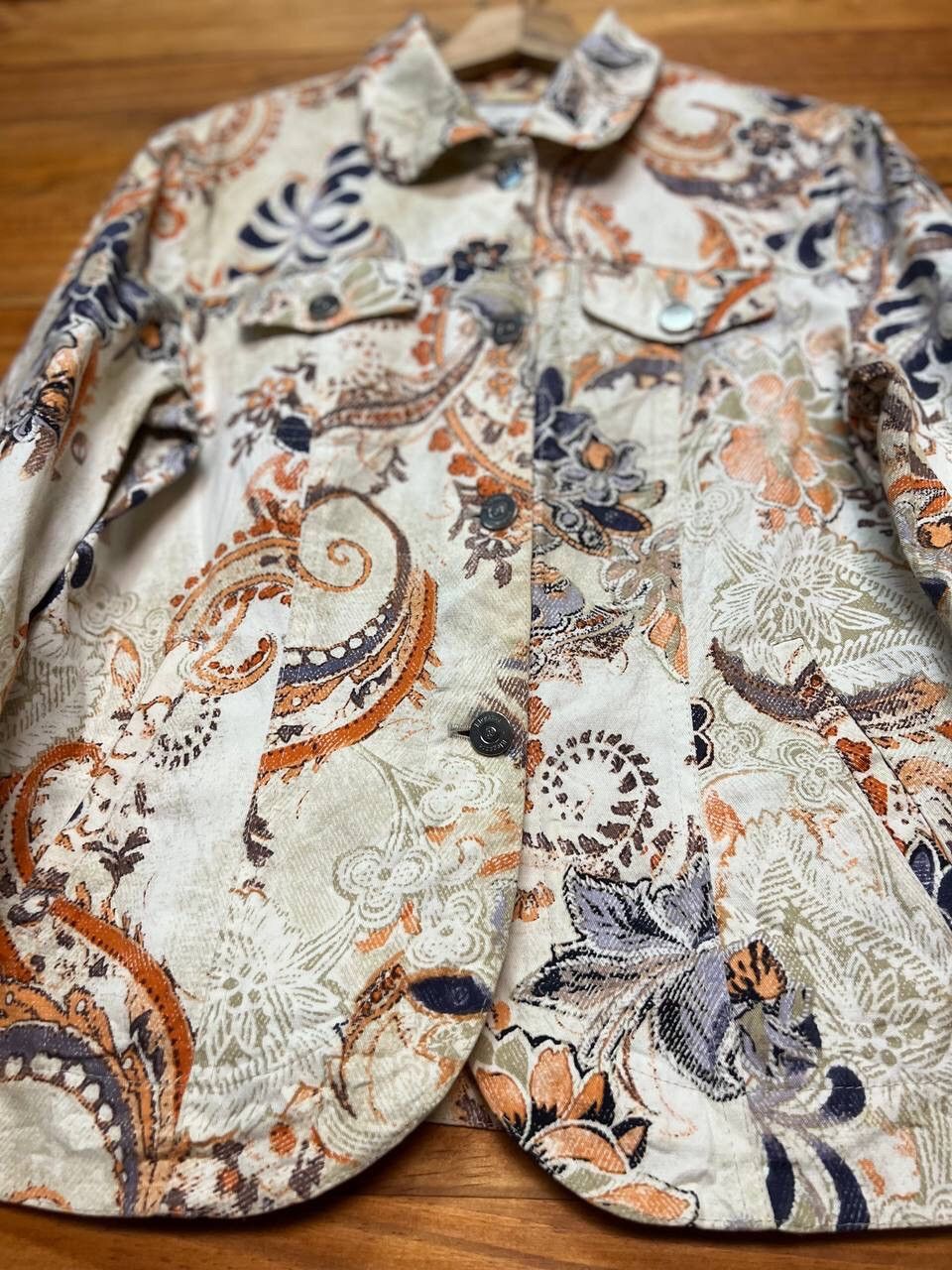 Japanese Brand ELEGANCE PARIS FLORAL COTTON JACKET Size US S / EU 44-46 / 1 - 10 Thumbnail
