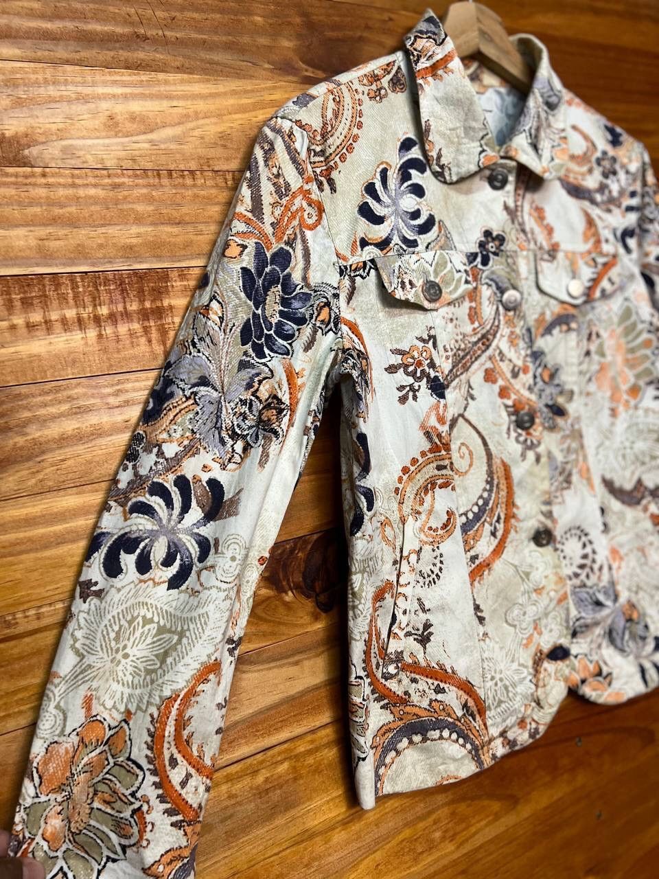 Japanese Brand ELEGANCE PARIS FLORAL COTTON JACKET Size US S / EU 44-46 / 1 - 6 Thumbnail
