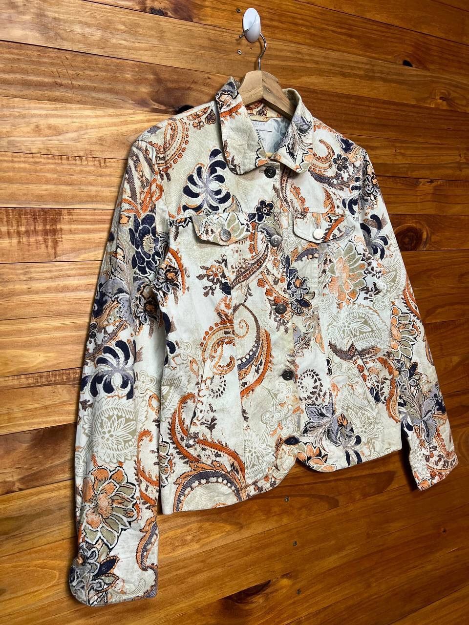 Japanese Brand ELEGANCE PARIS FLORAL COTTON JACKET Size US S / EU 44-46 / 1 - 4 Thumbnail