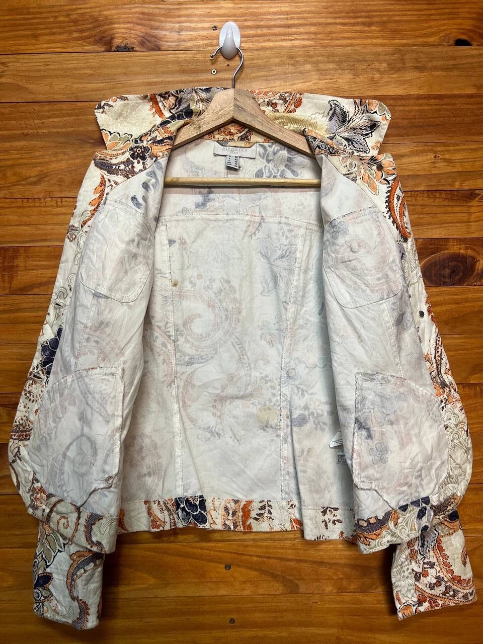 Japanese Brand ELEGANCE PARIS FLORAL COTTON JACKET Size US S / EU 44-46 / 1 - 13 Thumbnail