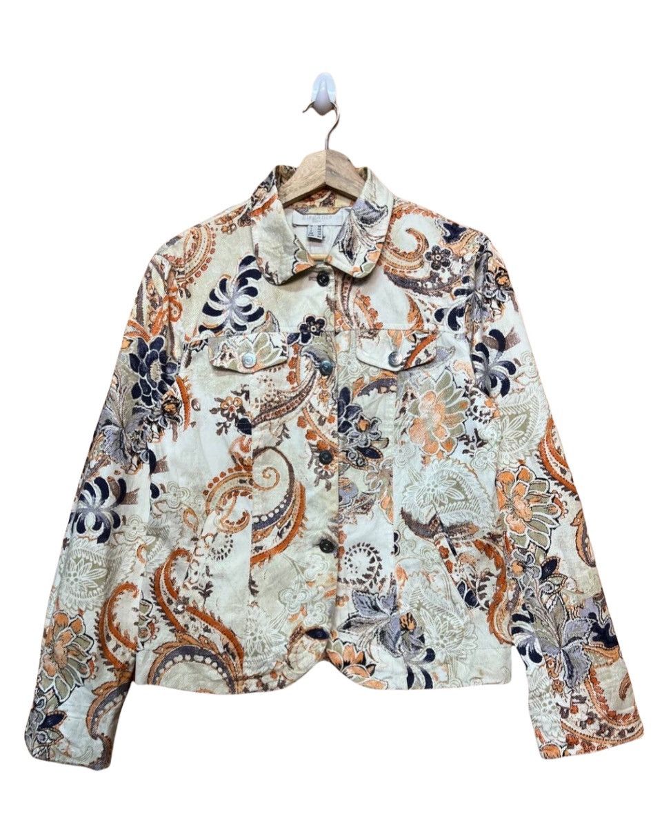 Japanese Brand ELEGANCE PARIS FLORAL COTTON JACKET Size US S / EU 44-46 / 1 - 1 Thumbnail