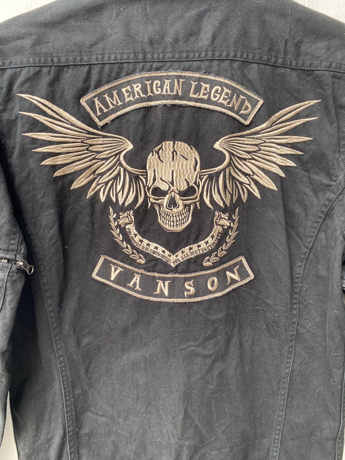 Junya Watanabe × Vanson Leathers VANSON Overall AMERICAN Legend Embroidery Size US 34 / EU 50 - 3 Thumbnail