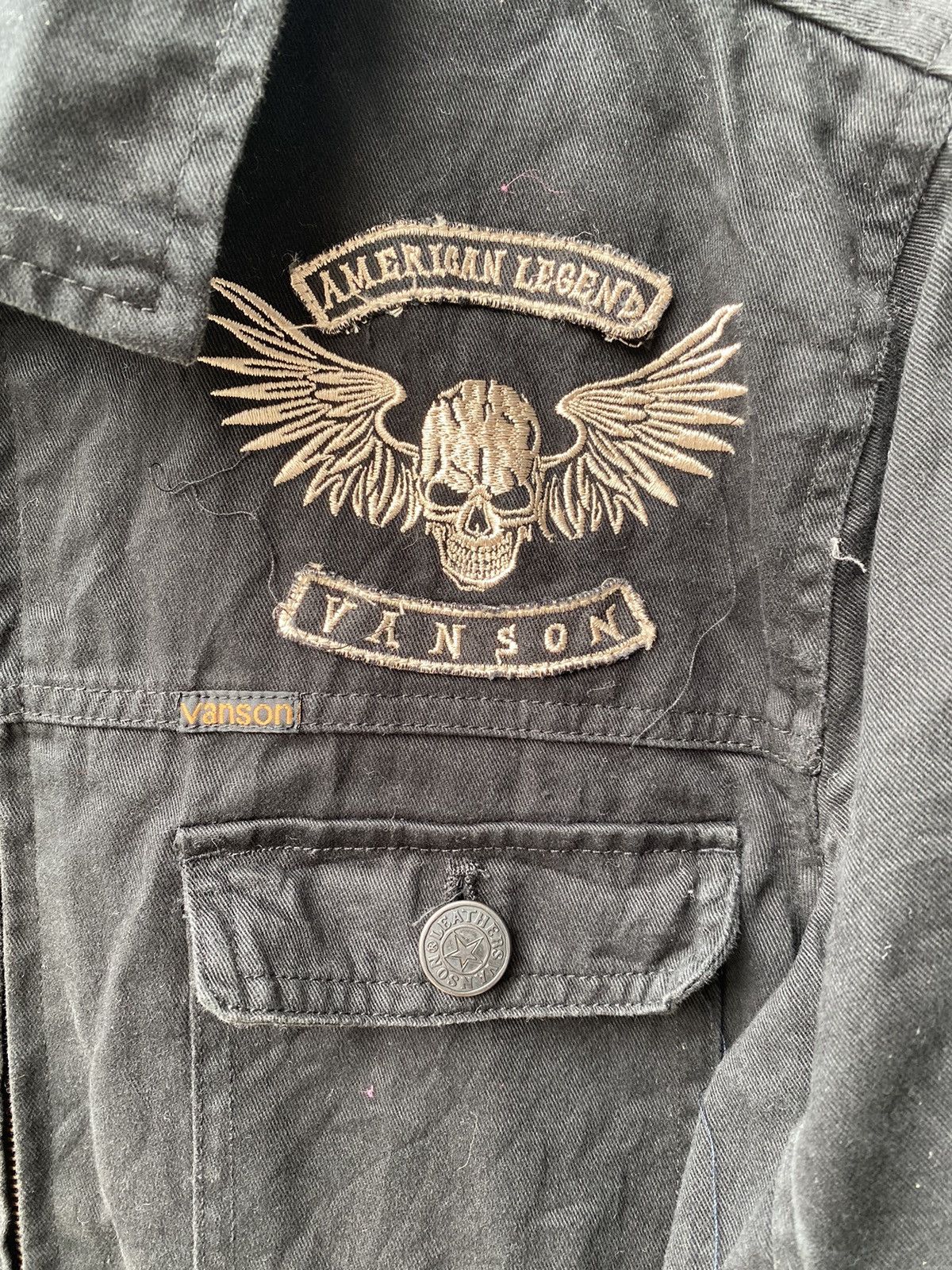 Junya Watanabe × Vanson Leathers VANSON Overall AMERICAN Legend Embroidery Size US 34 / EU 50 - 8 Thumbnail