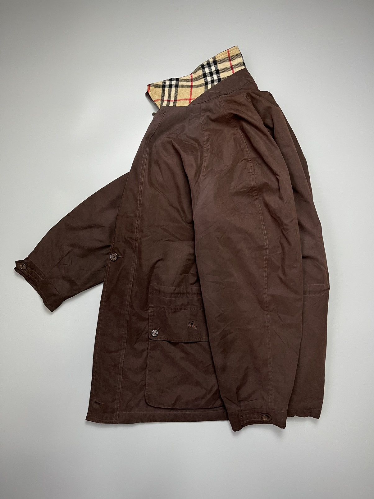 Vintage Burberry Fleece Lined Jacket Size XL