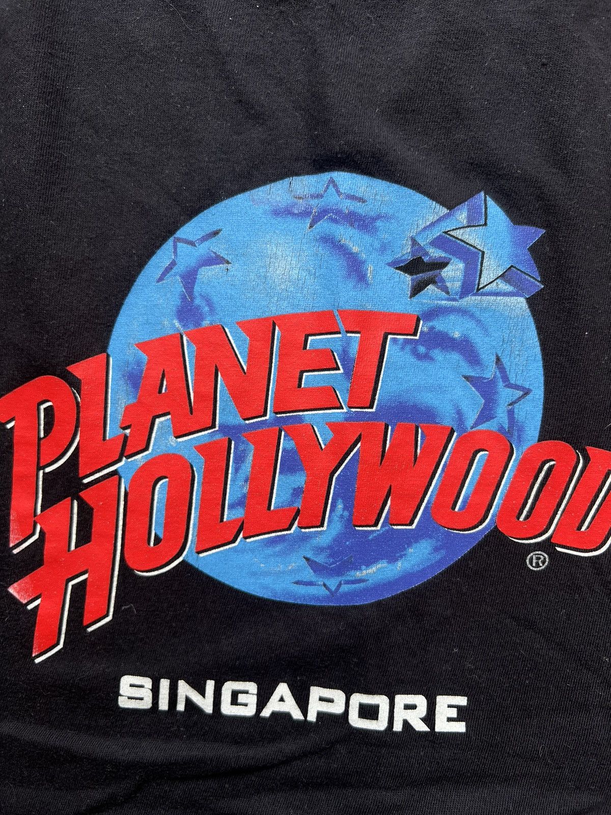 Planet Hollywood × Vintage Vintage 1991 Planet Hollywood Singapore Tee Shirt Size US XL / EU 56 / 4 - 3 Thumbnail